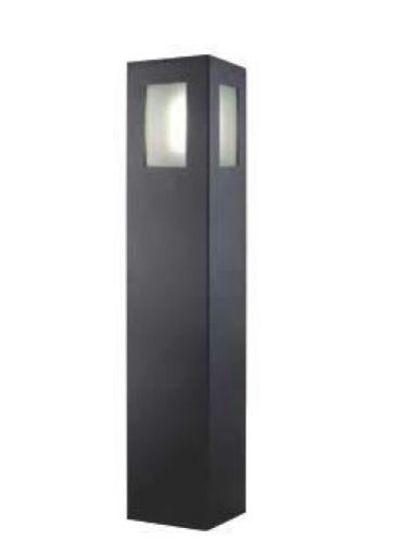 Εικόνα της Φωτιστικό Δαπέδου Τεσσάρων Πλευρών Κολόνα Μαύρο 7275-900-B