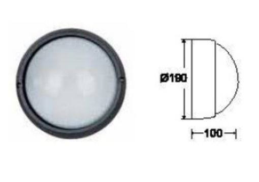 Εικόνα της Πλαφονιέρα Επίτοιχη Λευκή BT2201S-W