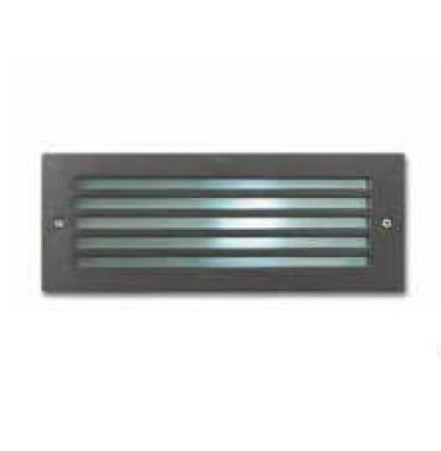 Εικόνα της Φωτιστικό Διαδρόμου Χωνευτό Ορθογώνιο με Γρύλιες Μαύρο