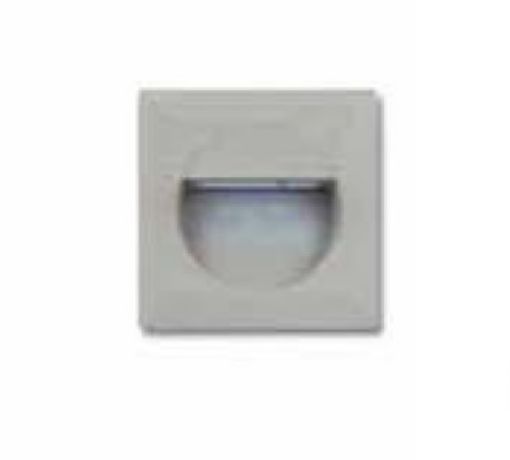 Εικόνα της Φωτιστικό Διαδρόμου Χωνευτό Τετράγωνο 1.4W 3000K Γκρι