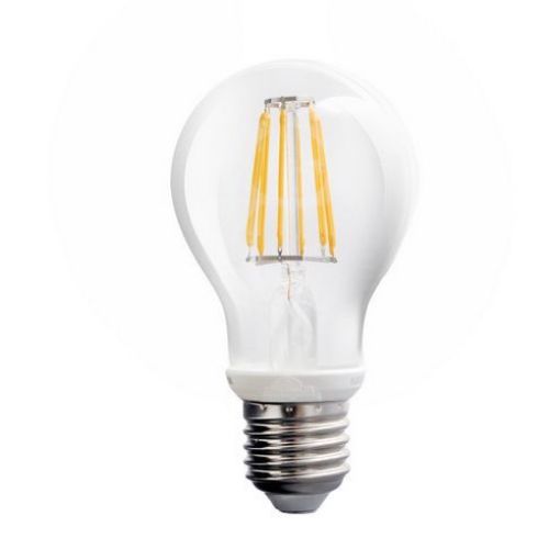 Εικόνα της Λάμπα LED E27 Filament A60 8W 2700K 1000lm Διαφανη