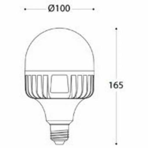 Picture of LED bulb HIGH POWER E27 200° 30W 3000K 3300lm