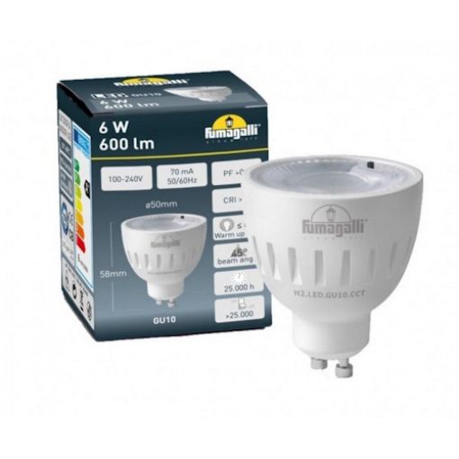 Εικόνα της Λάμπα LED GU10 6W 45° Ρυθμιζόμενη 2700/4000K 600lm CCT