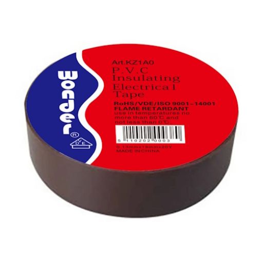 Εικόνα της Μονωτική Ταινία Καφέ 0.13mmx19mmx20Y WONDER