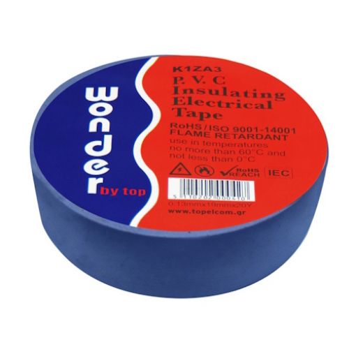 Εικόνα της Μονωτική Ταινία Μπλε 0.13mmx19mmx20Y WONDER