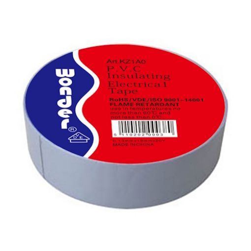 Εικόνα της Μονωτική Ταινία Γκρι 0.13mmx19mmx20Y WONDER