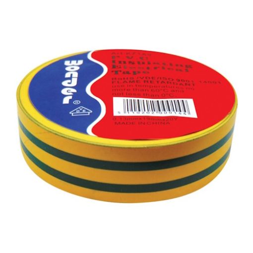 Εικόνα της Μονωτική Ταινία Κιτρινοπράσινη 0.13mmx19mmx20Y WONDER