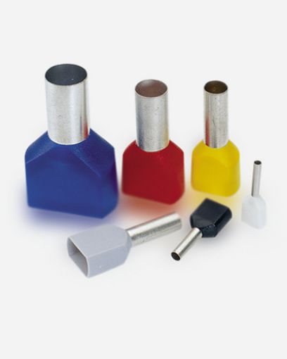 Picture of Double End Sleeves 2X1mm² Red APF/D-1.00 D