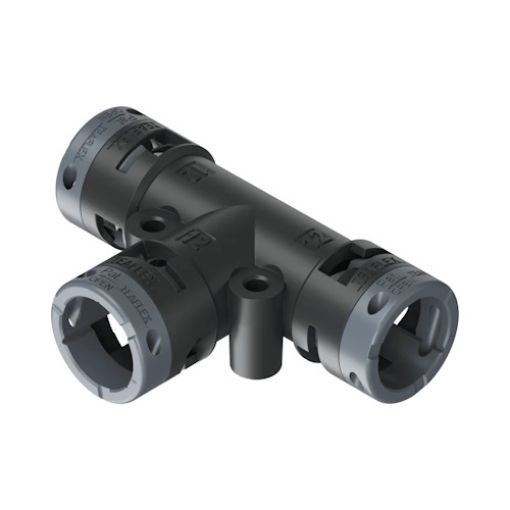 Εικόνα της Διακλάδωση Τ για Σπιράλ Φ12 σε 2 Φ12 IP66 Μαύρο 6BT121212