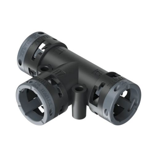 Picture of Διακλάδωση Τ για Σπιράλ Φ17 σε 2 Φ17 IP66 Μαύρο 6BT171717