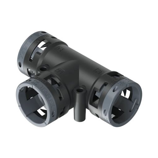Εικόνα της Διακλάδωση Τ για Σπιράλ Φ29 σε 2 Φ29 IP66 Μαύρο 6BT292929