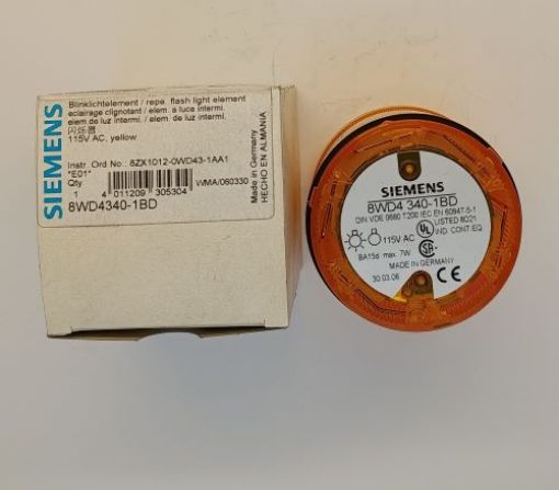 Picture of 8WD4340-1BD Στοιχείο Φανού Flash Κίτρινο 115VAC 70mm