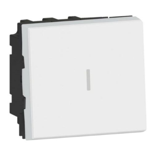 Picture of Medium A/P Switch 10A 2 Elements White Mosaic 077021L