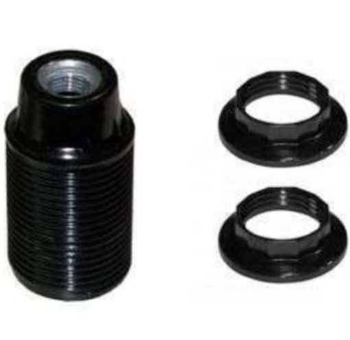 Εικόνα της Ντουί E14 Βακελίτη 1/8 με Ροδέλα Μαύρο