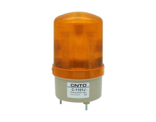 Picture of Φαροσειρήνα LED Κίτρινη 12/24VDC&230VAC 155x85mm Multifunction C-1101J CNTD