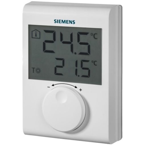 Εικόνα της Θερμοστάτης Χώρου Ψηφιακός Επίτοιχος με Περιστρ.Κομβίο, Μπαταρία