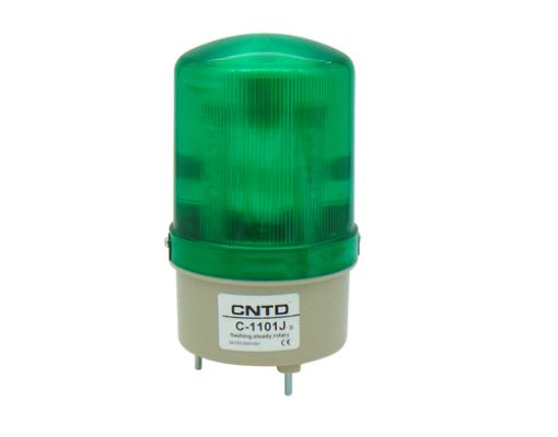 Picture of Φαροσειρήνα LED Πράσινη 24VDC&230VAC 155x85mm Multifunction C-1101J CNTD