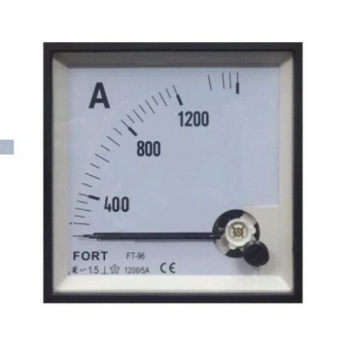 Εικόνα της Αμπερόμετρο Αναλογικό 96x96mm 1200/5Α