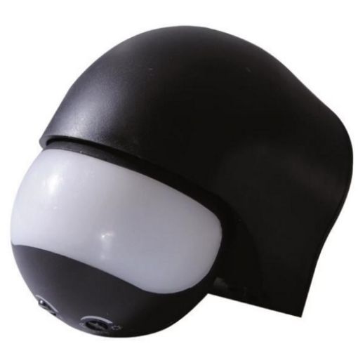 Εικόνα της Ανιχνευτής Κίνησης Τοίχου 180° 400W Μαύρος IP44 147-02000