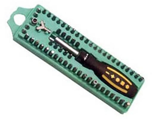 Picture of Σετ Κατσαβιδιού Καστάνιας με ανταλλακτικές μύτες (62 τεμάχια σε 1) SD-205