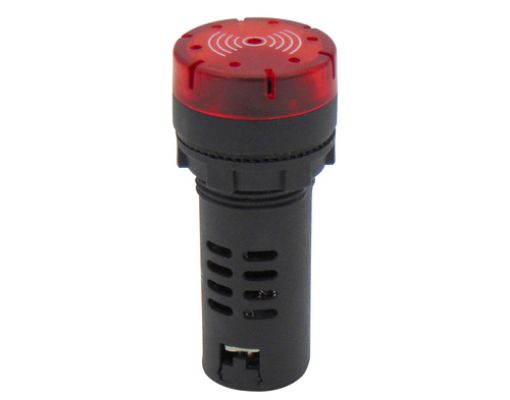 Εικόνα της Buzzer με λυχνία Φ22 230VAC 80dB LED Κόκκινο Flash AD22-22MSD XND