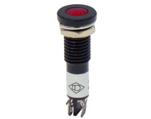 Εικόνα της Ενδεικτική Λυχνία Φ12 Κόκκινη 24VAC/DC LED με Faston AD22C-12D XND