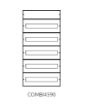 Picture of Wall-mounted Metal Panel 5x18 IP65 COMBI459025-2