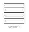 Picture of Wall-mounted Metal Panel 3x26 IP65 COMBI6060-4