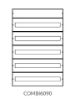 Picture of Wall-mounted Metal Panel 5x26 IP65 COMBI6090-4