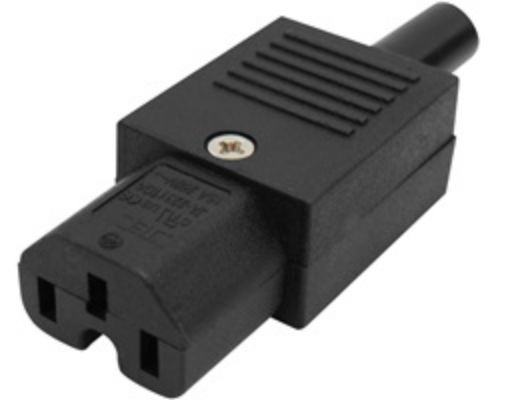 Picture of Computer AC Female Cable Plug 3P (Grooved) 15A/250V UL AC-7020A ULTIMAX