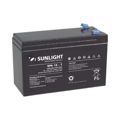 Picture of Sealed Lead Acid Battery 12V 7Ah 4.8mm SPA 12-7 F1