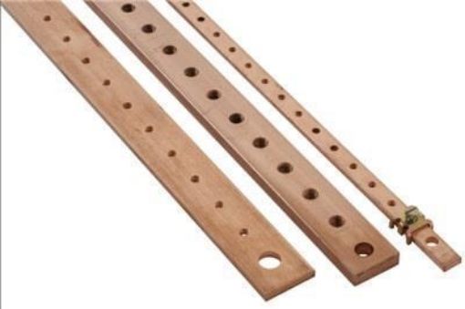 Picture of Copper Bar 32x5 with M6 Holes (1m) 400A BRF1020