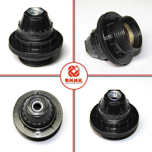 Picture of E27 Bakelite Socket 1/8 with Washer Black