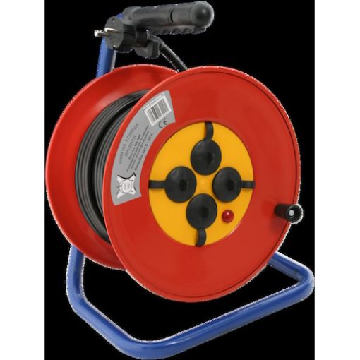 Εικόνα της Μπαλαντέζα Καρούλι 25m 3G1.5mm² Μεταλλικό Μικρό 23225