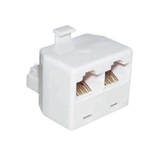 Picture of Telephone Adaptor 8P8C from 1 Male to 2 Female N120-02 (302) LANCOM-COMP