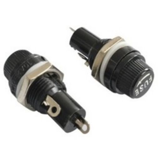 Εικόνα της Ασφαλειοθήκη Βιδωτή 5.2x20mm 10A, Φ13mm, S1056 SXG Μαύρη