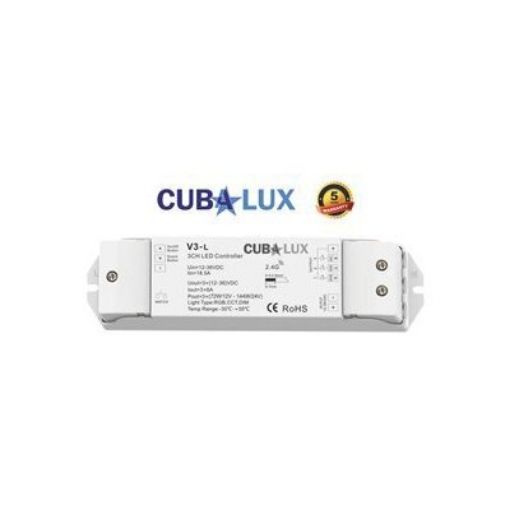 Εικόνα της RF-Push Button RGB/CCT/DIM Controller 3x6A 12-26Vdc 130638