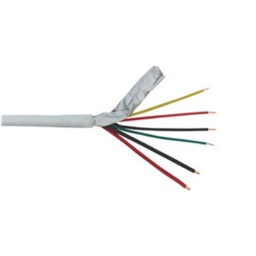 Εικόνα της Καλώδιο Συναγερμού 4x0.22mm²+2x0.5mm² Χαλκού με Φύλλο Αλουμινίου SOF