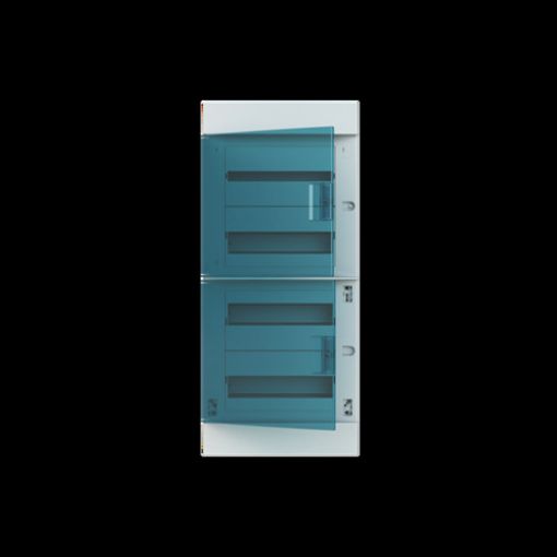 Εικόνα της CU1208F Πίνακας Χωνευτός 4x12 320x735x79 με 2 Διαφανείς Πόρτες