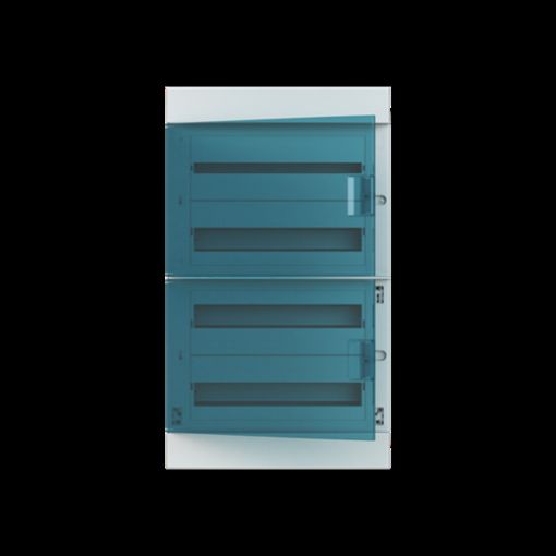 Εικόνα της CU1210F Πίνακας Χωνευτός 4x18 430x600x99 με 2 Διαφανείς Πόρτες