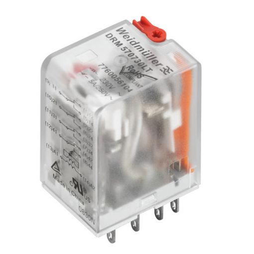 Εικόνα της DRM570548LT Μικρορελέ 14 Ποδών 48VAC 4C/O 5A 7760056102