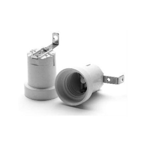 Picture of Porcelain Socket E27 with Plate