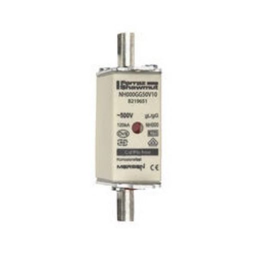 Picture of NH000GG50V10 Knife Fuse (BOX), NH000, 10A, gL/gG