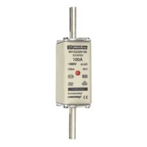 Picture of NH1GG50V100 Knife Fuse (BOX), NH1, 100A, gL/gG 500V AC