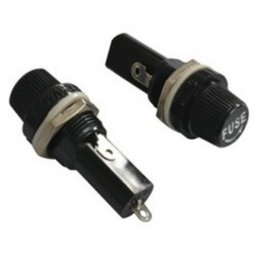 Picture of Fuse Holder Screw 6.35x30mm 10A, Φ15mm, S1057 SXG Black