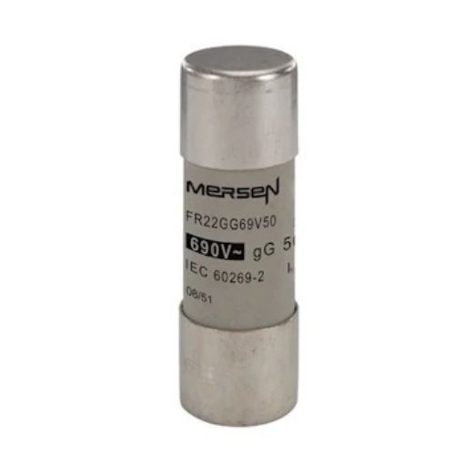 Picture of FR22GG69V50 Cylindrical Fuse 22x58mm, 50A, gL/gG, 690V AC