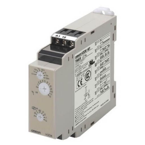 Picture of H3DK-M1 24-240VAC/DC Time Relay, 8 Functions 1C/O Rail Mount