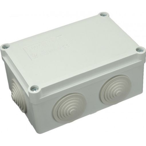 Picture of Plastic Junction Box with Plugs 190x140x70mm IP55 S-BOX 406