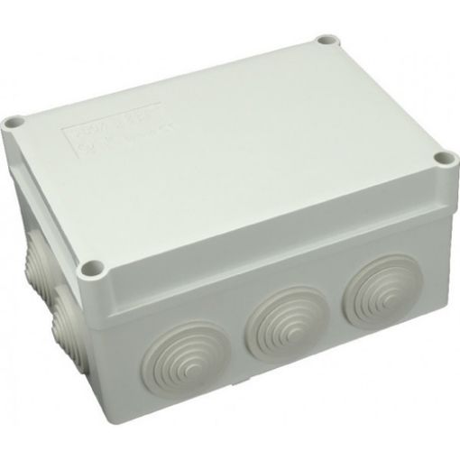 Picture of Plastic Junction Box with Plugs 300x220x120mm IP55 S-BOX 606