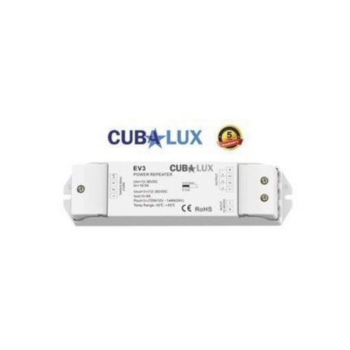 Picture of Signal amplifier for RGB/CCT led strips 3x6A 5/36Vdc 130361